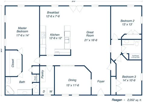 30x50 metal house plans|30 x 50 barndominium plans.